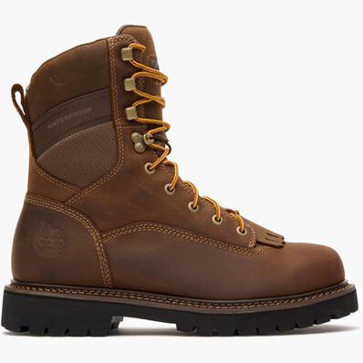 Georgia Boot Core 37 9" Low Heel Waterproof Composite Toe Logger Work Boot, , large