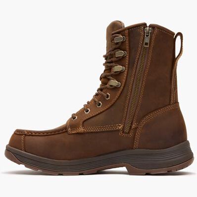 Georgia Boot Athens SuperLyte 8" Waterproof Side-Zip Moc Toe Work Boot, , large