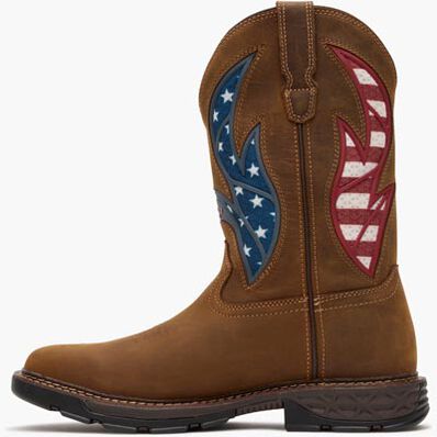 Georgia Boot Carbo-Tec FLX 11" Patriotic Pull-On Work Boot, , large