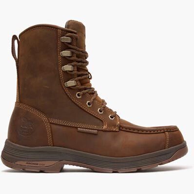Georgia Boot Athens SuperLyte 8" Waterproof Side-Zip Moc Toe Work Boot, , large